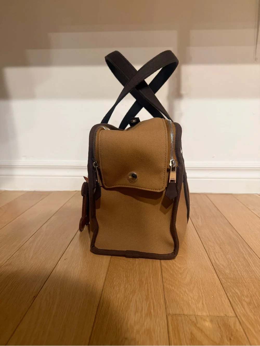 Hermes Fauve Canvas Dog Carrier